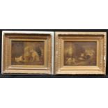 A pair of late 19th century lithographic prints, Farm Yard Friends, 22cm x 30cm