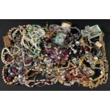 Costume Jewellery - necklaces, beads, faux pearls, etc, qty