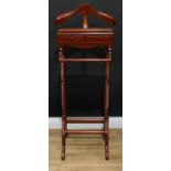 A Regency inspired valet stand, 123cm high