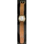 A vintage Longines 9ct gold wristwatch