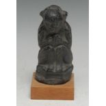 An American museum copy, by Alva Museum Replicas, New York, of a monkey, after an original at the