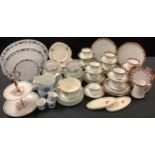 Ceramics - a Standard tea service, c.1910; Myotts sandwich set; Johnson part dinner ware, c.1960;