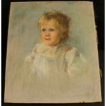 English School (early 20th century) Portrait of a Child oil on canvas, 53cm x 45.5cm