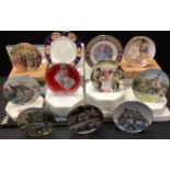 Collector's Plates - Franklin Mint, Bradford Exchange, Royal Albert, Danbury Mint, mostly boxed with