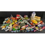 Die-cast Vehicles - Dinky, Corgi, Matchbox; etc, all play worn