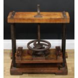 Bibliophilia - a vintage book press, supplied by G&A Harris, Uttoxeter, 59cm high, 56cm wide, 24cm