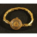 A 9ct gold ladies wristwatch, 15.2g gross