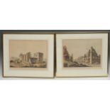 After Luigi Mayer (1755-1803), a pair of Grand Tour prints, Ancient Temples At Agrigentum and