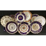 A Royal Crown Derby shaped circular British Royal Family commemorative plate, Govier's exclusive,