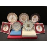 A Royal Albert collector's plate, A Celebration of Old Country Roses, boxed; others similar,