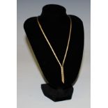 A 9ct gold necklace, marked 375,5g, boxed