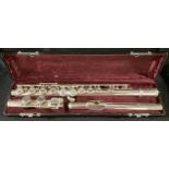 A Trevor Jones flute, TJ10xIII, serial number 28237, cased