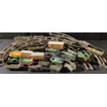 Model Railway - a Hornby Meccano O gauge locomotive, another, carriages, track, accessories,