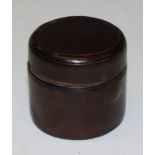 A 19th century morocco leather travelling inkwell, c.1890
