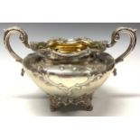 An early Victorian silver two-handled sucrier, James Howden & Co, 22cm wide, James Howden & Co,
