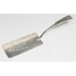 A George III Irish silver fish slice, 29.5cm long, George Nangle, Dublin 1807, 4.5oz