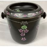 A Shelley Violet pattern slop bucket and cover, 28cm
