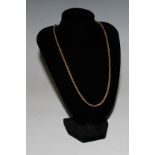 A 9ct gold rope twist necklace, marked 9k, 14.7g