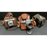 An Edixa Mat Flex camera; Kodak; Brownie C (3)