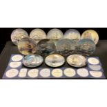 A set of twelve collector's plates, The Great Clipper Ships, certificates; another set of twelve