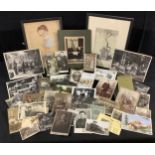Postcards - Sepia topographical, Ilkley, Artist Lane Alderley, Rose Walk Pinkney Park; Victorian and