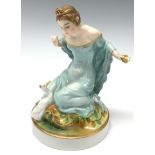 A Rosenthal figure, Princess and the Golden Goose, 14cm, printed marks