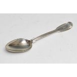 Paul Storr - a George III Fiddle and Thread pattern dessert spoon, London 1816