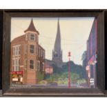 C Baggaley, 20th century, The Alpine Gardens and Twisted Spire, Chesterfield, 1900, signed, oil on
