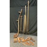 Tools - wood working Planes, moulding, smoothing, rebate block planes etc; scythe, hayforks, etc.