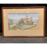 Charles Ernest Cundall (1890-1971) RA, RWS, RP Island of San Bartolomeo signed, watercolour, 28cm