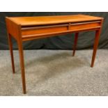 A 'Younger Furniture 1960-1970's Danish Style Teak Hall or console Table, 71cm tall x 106.5cm wide x