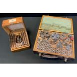 Horological Tools - a cased watchmakers miniature precision lathe accessories set, assorted