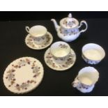 A Royal Albert Lorraine pattern tea for two