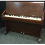 A Challen Piano, mahogany case, ivorine keys, mid 20th century; and a piano stool, (2).