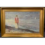 Impressionist School, (20th century), 'A Coastal Walk, and Distant Thoughts', indistinctly signed,