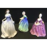 A Royal Doulton figure, Charlotte, HN2421; others, June, HN3260; Charlotte, HN4092 (3)