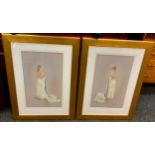Kay Boyce, Fl 2001, a pair, Daniella I and II, offset Lithographs, signed, 142/500, Published