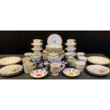 Tableware - a Royal Doulton Lyric pattern six setting dinner service; New Romance diner and side