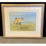 David Charlesworth, Fish Watercolour, Signed and Dated (19)91. 53cm x 63cm