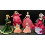A Coalport limited edition figure, The Jubilee Charity Ball, 428/7500; others Epic Story