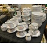 A Denby Encore pattern dinner service inc plates, bowls, fruit bowls, cups, saucers, etc