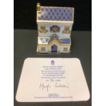 A Royal Crown Derby model, The Crown Inn, exclusive to Goviers, designed by Louise Adams, limited