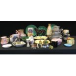 A Japanese Dragon part tea set; Studio pottery vase; Crown Devon Etna vase, Royal Winton Chintz etc.