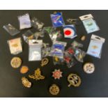 Military & other Badges - RAF cap badge, others South Lancashire Prince of Wales Reg, etc;