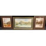 Douglas Binet, A Pair, Woodland Landscapes, signed, watercolours, each 29cm x 23cm; another, M. G.