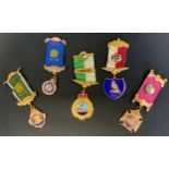 RAOB Medals - Justice Truth and Philanthropy silver gilt medal; another R A F Bahrain bar, 68g