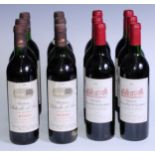 Six bottles of Château Patache d'Aux 1986 Cru Bourgeois Médoc, 75cl, 12%, labels good, levels at