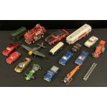 Dinky Toys - Diecast vehicles, Ed Strakers Car, gold, blue interior, cast hubs; Ford Mercury Cougar,