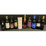 Wines and Spirits; Graham's 10-year old Tawny Port, special reserve port, Brut Cava Reserva, sherry,