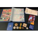 Medals, Coins & Stamps - a World War I civilisation medal to W H Atley, K O Y L I, 67765, £5 coin;